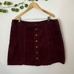 Charter Club Women’s Corduroy Skirt size 14